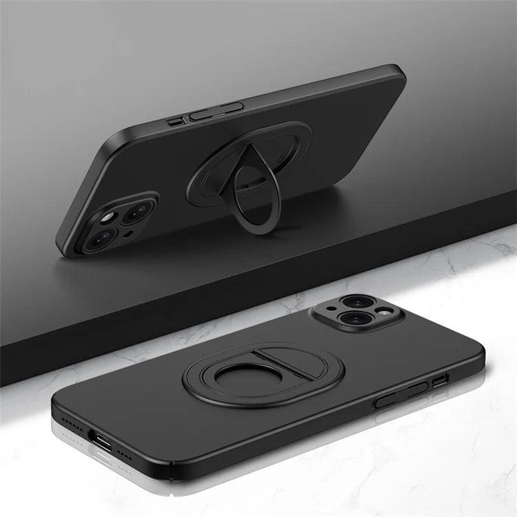 For iPhone 14 Magnetic Phone Case Scratch-proof Hard PC Cover Compatible with MagSafe