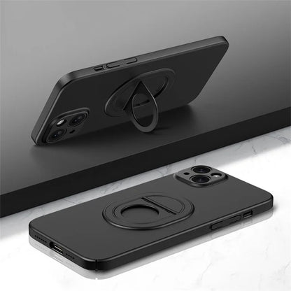For iPhone 14 Magnetic Phone Case Scratch-proof Hard PC Cover Compatible with MagSafe