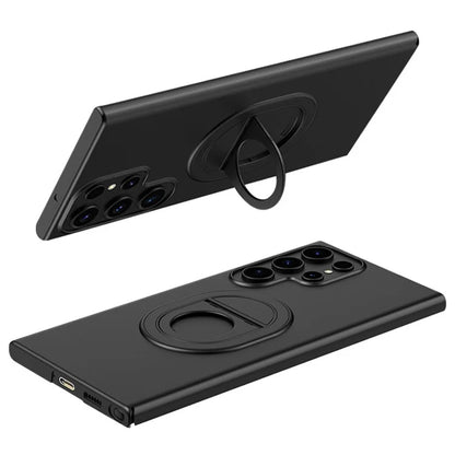 For Samsung Galaxy S23 Ultra Magnetic Case Hard PC Kickstand Shock-Absorbent Phone Shell