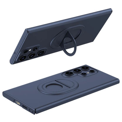 For Samsung Galaxy S23 Ultra Magnetic Case Hard PC Kickstand Shock-Absorbent Phone Shell