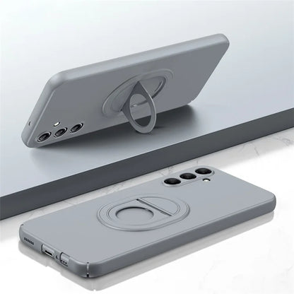 For Samsung Galaxy A14 4G / 5G Case Compatible with MagSafe Matte Kickstand PC Phone Cover