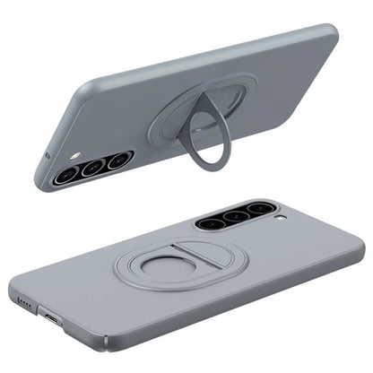 For Samsung Galaxy S23+ Case Magnetic Rotating Kickstand Plastic Phone Cover Matte Finish
