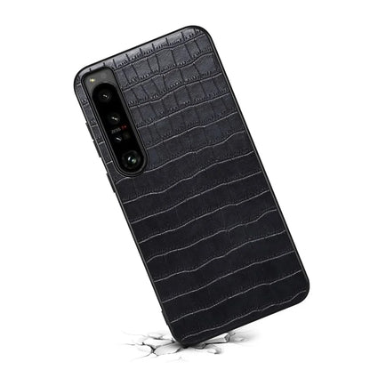For Sony Xperia 1 IV 5G Case PU Leather Alligator Texture Protective Back Shell