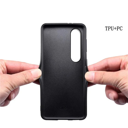 For Sony Xperia 1 V Case PU Leather Coated PC+TPU Phone Cover Cool Crocodile Pattern Textured