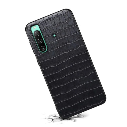 For Sony Xperia 10 IV 5G Case Alligator Texture PU Leather Coated PC+TPU Phone Cover