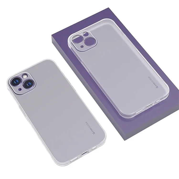 Q.COO Ice Mist Series for iPhone 14 Plus TPU Case Matte Phone Cover Fingerprint-free