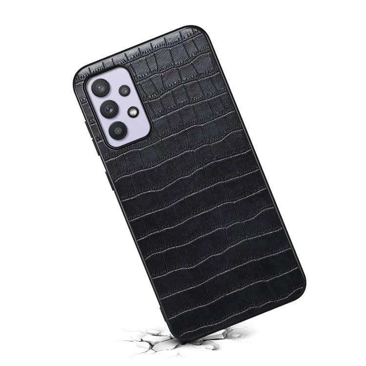 For Samsung Galaxy A32 5G / M32 5G Case Crocodile Texture PU Leather Coating Back Cover