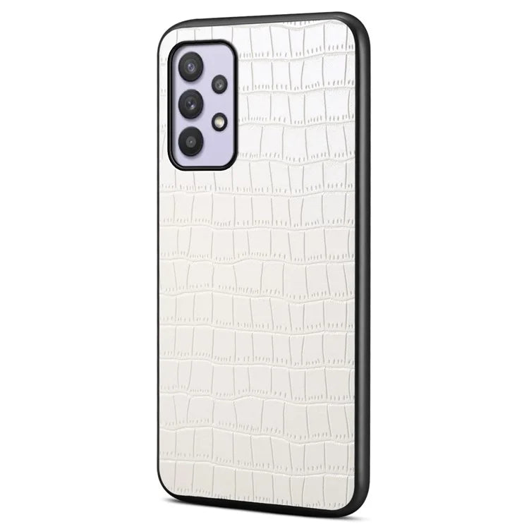 For Samsung Galaxy A32 5G / M32 5G Case Crocodile Texture PU Leather Coating Back Cover