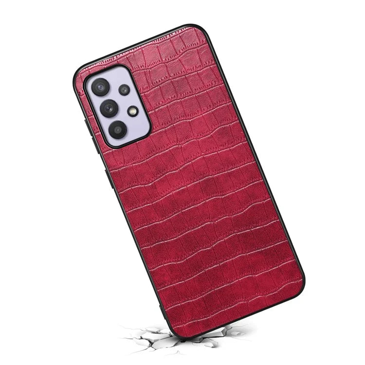 For Samsung Galaxy A32 5G / M32 5G Case Crocodile Texture PU Leather Coating Back Cover