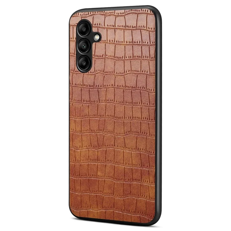 For Samsung Galaxy A05s 4G Crocodile Texture Case PU Leather Coated TPU+PC Slim Fit Phone Cover