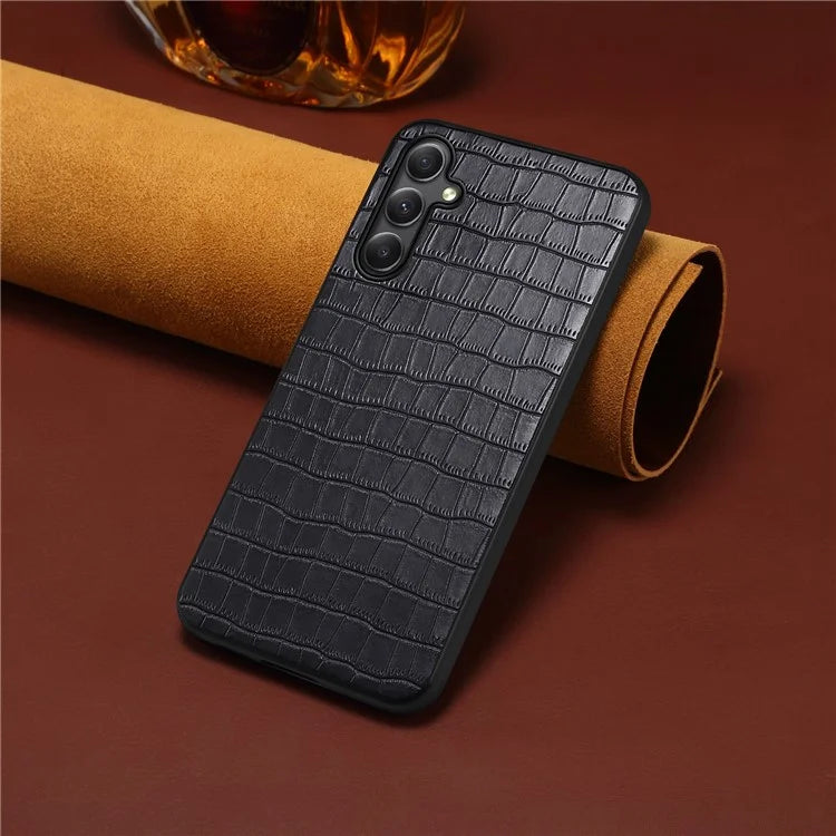 For Samsung Galaxy A34 5G Case PU Leather Coated TPU+PC Classic Fashion Phone Cover