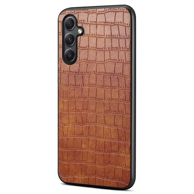 For Samsung Galaxy A34 5G Case PU Leather Coated TPU+PC Classic Fashion Phone Cover