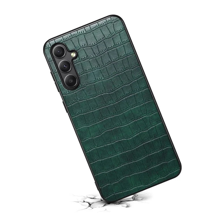 For Samsung Galaxy A34 5G Case PU Leather Coated TPU+PC Classic Fashion Phone Cover