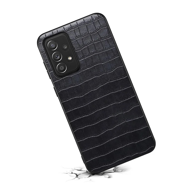 For Samsung Galaxy A52 4G / 5G / A52s 5G Case Crocodile Texture Leather Back Shell Cover