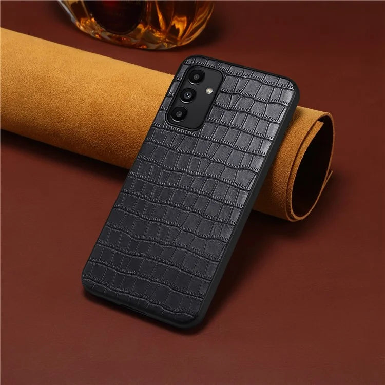 For Samsung Galaxy A13 5G Case PU Leather Crocodile Texture Design Phone Cover