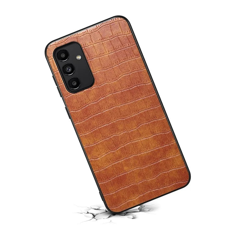 For Samsung Galaxy A13 5G Case PU Leather Crocodile Texture Design Phone Cover