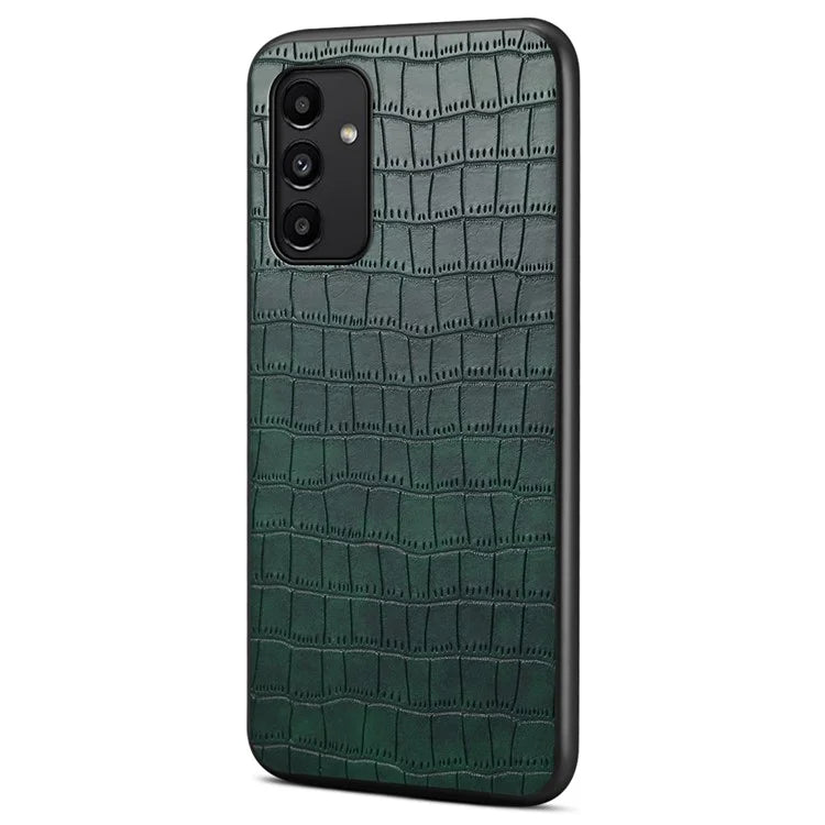 For Samsung Galaxy A13 5G Case PU Leather Crocodile Texture Design Phone Cover