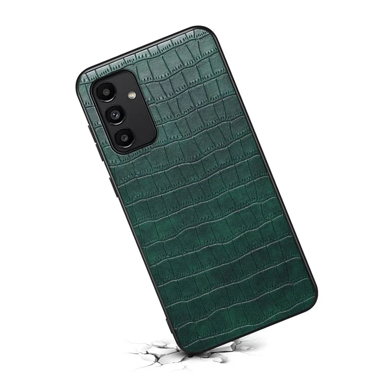 For Samsung Galaxy A13 5G Case PU Leather Crocodile Texture Design Phone Cover