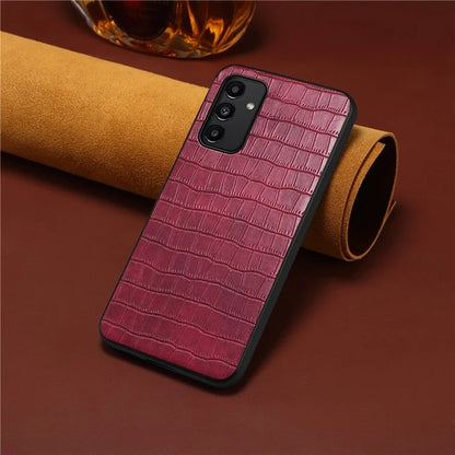 For Samsung Galaxy A13 5G Case PU Leather Crocodile Texture Design Phone Cover