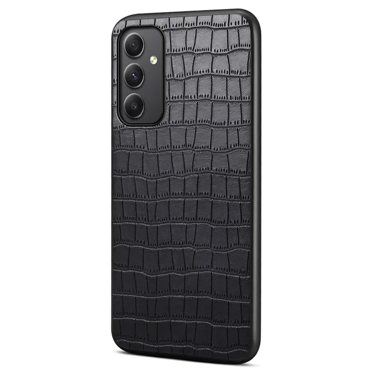 For Samsung Galaxy A35 5G Leather Back Case Crocodile Texture Protective Cover Shell