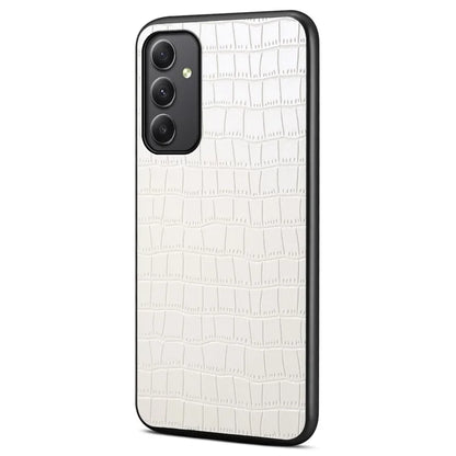 For Samsung Galaxy A35 5G Leather Back Case Crocodile Texture Protective Cover Shell