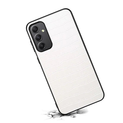 For Samsung Galaxy A35 5G Leather Back Case Crocodile Texture Protective Cover Shell