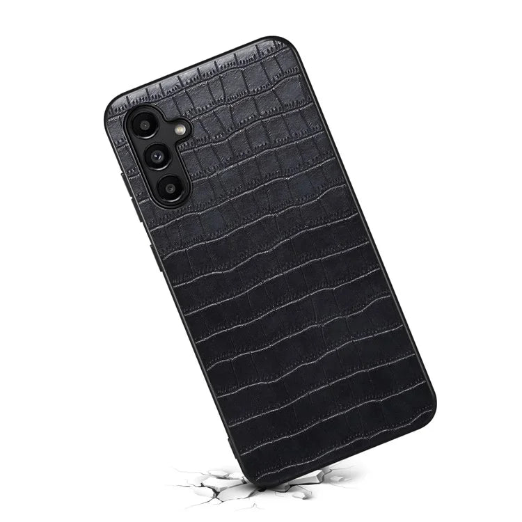For Samsung Galaxy A14 5G Case Scratchproof Crocodile Texture Leather Phone Back Cover