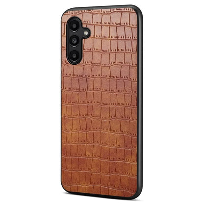 For Samsung Galaxy A14 5G Case Scratchproof Crocodile Texture Leather Phone Back Cover