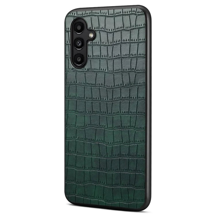 For Samsung Galaxy A14 5G Case Scratchproof Crocodile Texture Leather Phone Back Cover