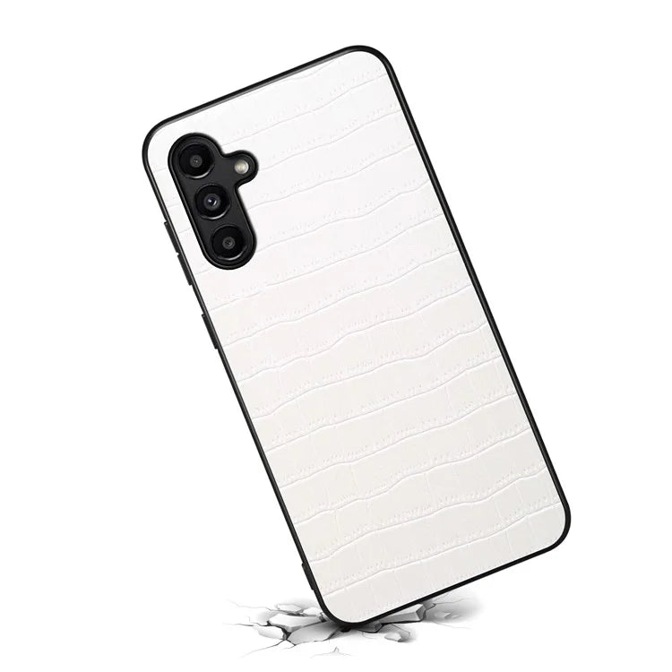 For Samsung Galaxy A14 5G Case Scratchproof Crocodile Texture Leather Phone Back Cover