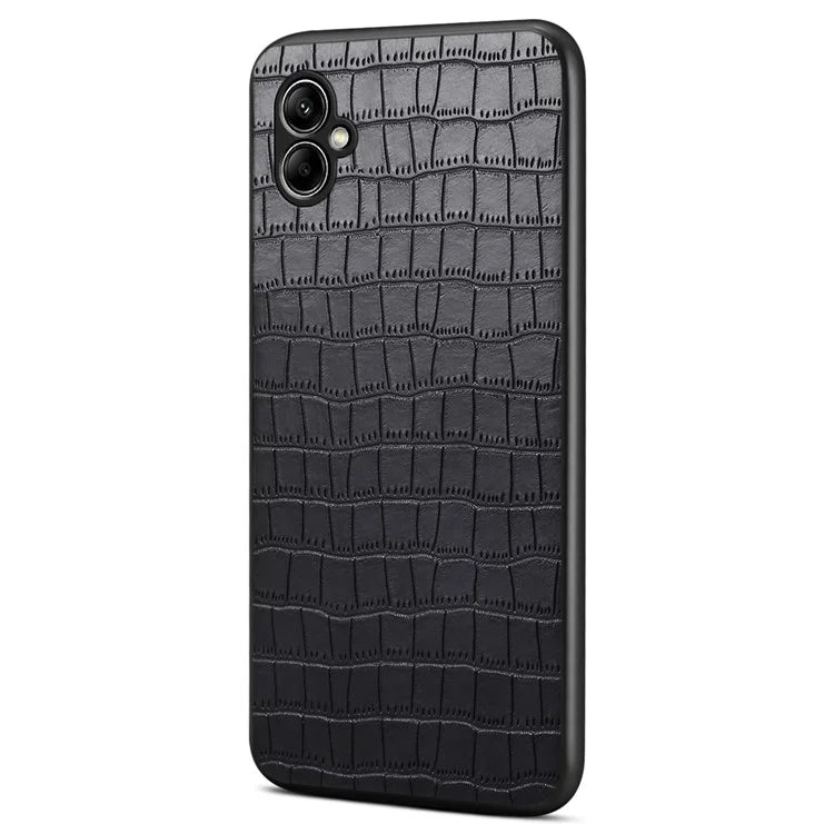 For Samsung Galaxy A05 4G Slim Case Crocodile Textured Leather+TPU+PC Phone Cover