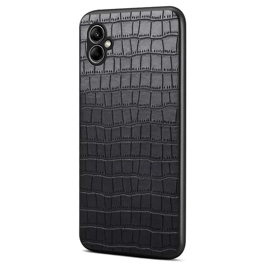 For Samsung Galaxy A05 4G Slim Case Crocodile Textured Leather+TPU+PC Phone Cover
