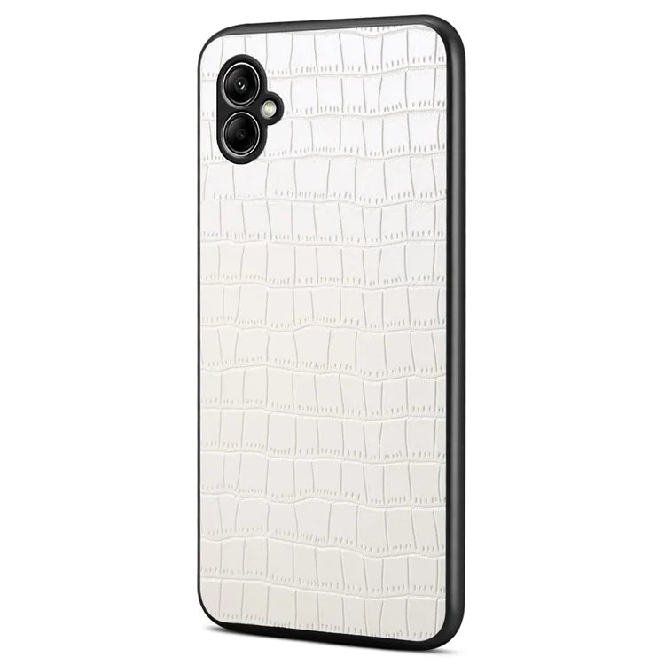 For Samsung Galaxy A05 4G Slim Case Crocodile Textured Leather+TPU+PC Phone Cover