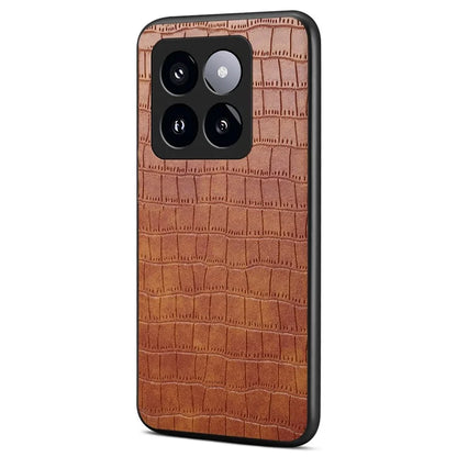 For Xiaomi 14 Pro Case Crocodile Texture Anti-scratch Cell Phone Cover