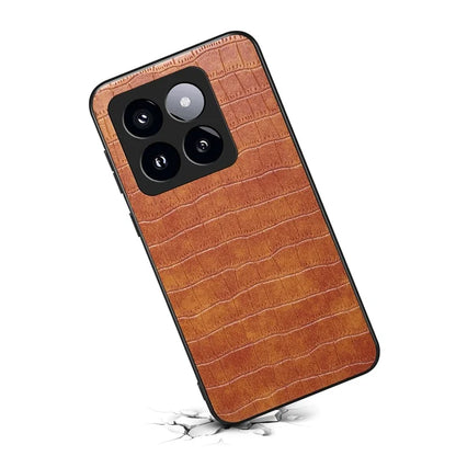 For Xiaomi 14 Pro Case Crocodile Texture Anti-scratch Cell Phone Cover