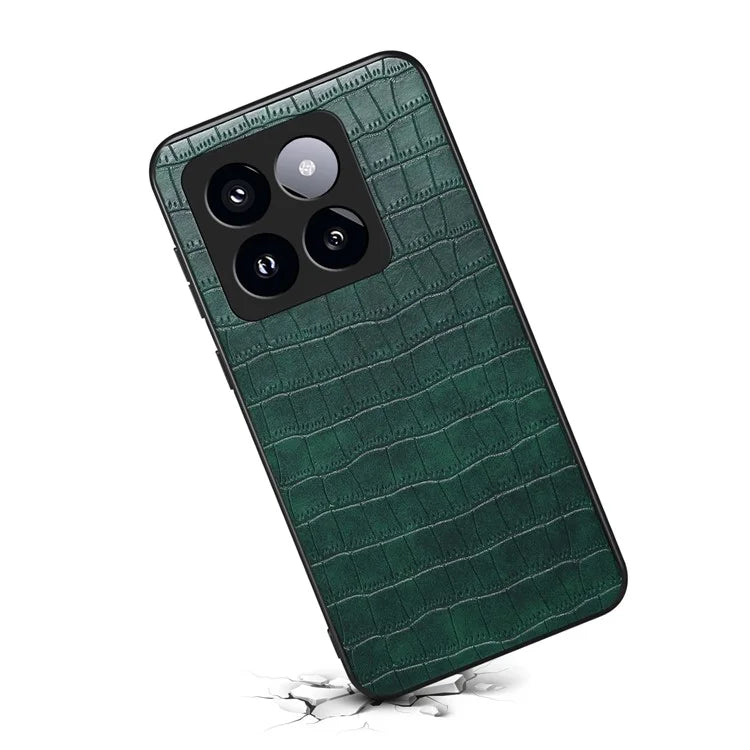 For Xiaomi 14 Pro Case Crocodile Texture Anti-scratch Cell Phone Cover