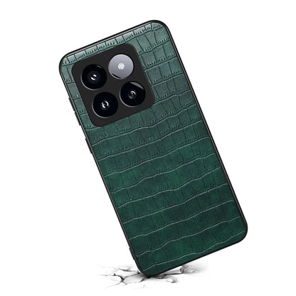 For Xiaomi 14 Pro Case Crocodile Texture Anti-scratch Cell Phone Cover