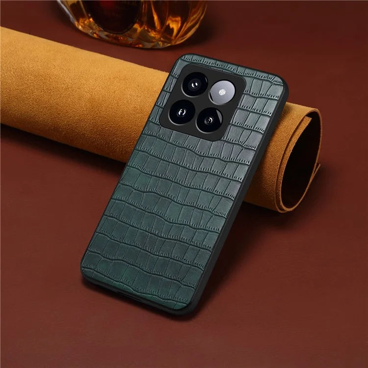For Xiaomi 14 Pro Case Crocodile Texture Anti-scratch Cell Phone Cover