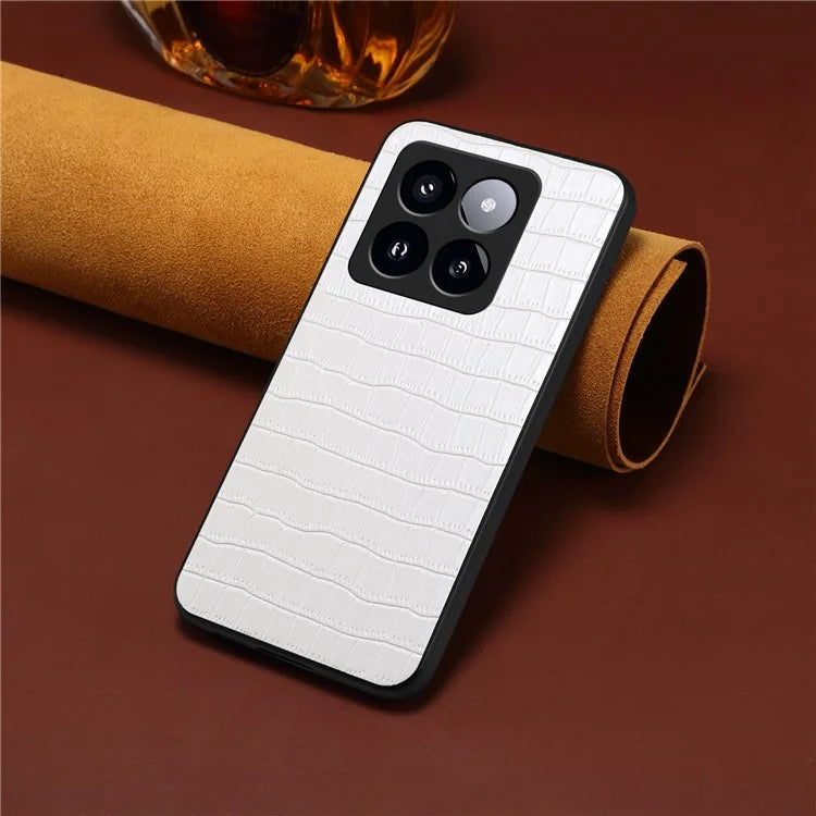 For Xiaomi 14 Pro Case Crocodile Texture Anti-scratch Cell Phone Cover