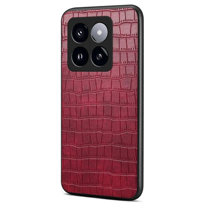For Xiaomi 14 Pro Case Crocodile Texture Anti-scratch Cell Phone Cover