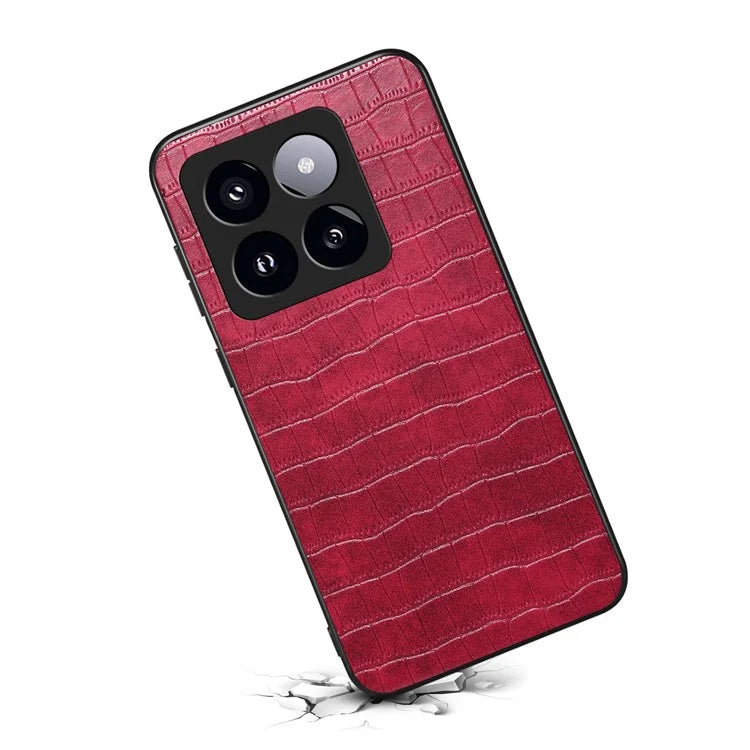 For Xiaomi 14 Pro Case Crocodile Texture Anti-scratch Cell Phone Cover