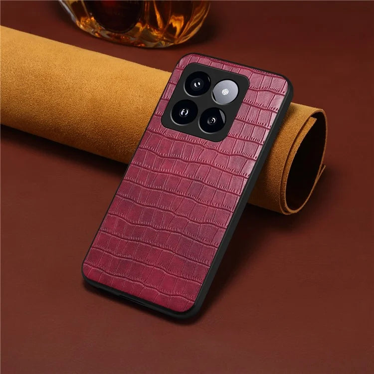 For Xiaomi 14 Pro Case Crocodile Texture Anti-scratch Cell Phone Cover