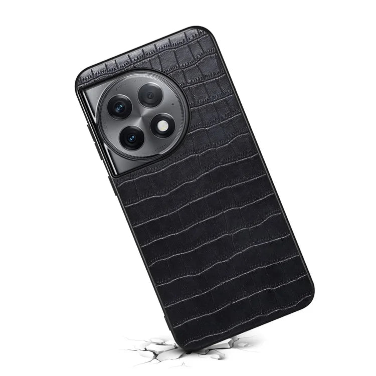 For OnePlus Ace 2 Pro 5G Case PU Leather+TPU+PC Protective Shell with Alligator Texture