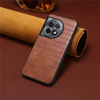For OnePlus Ace 2 Pro 5G Case PU Leather+TPU+PC Protective Shell with Alligator Texture