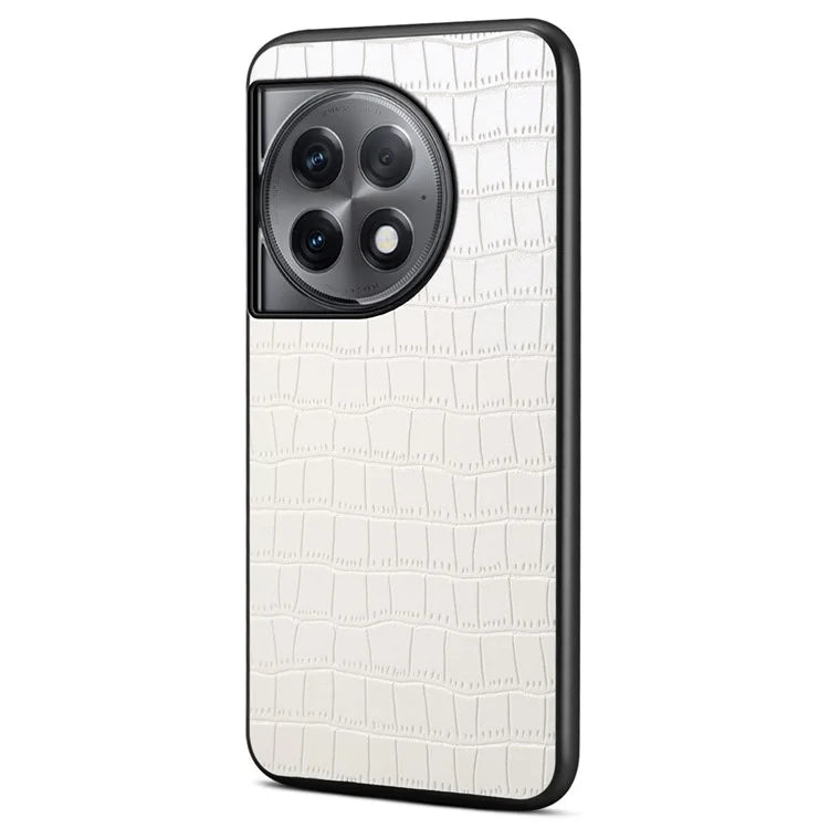 For OnePlus Ace 2 Pro 5G Case PU Leather+TPU+PC Protective Shell with Alligator Texture