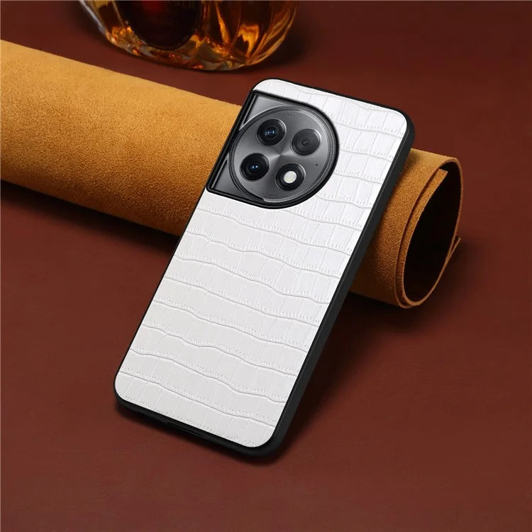 For OnePlus Ace 2 Pro 5G Case PU Leather+TPU+PC Protective Shell with Alligator Texture
