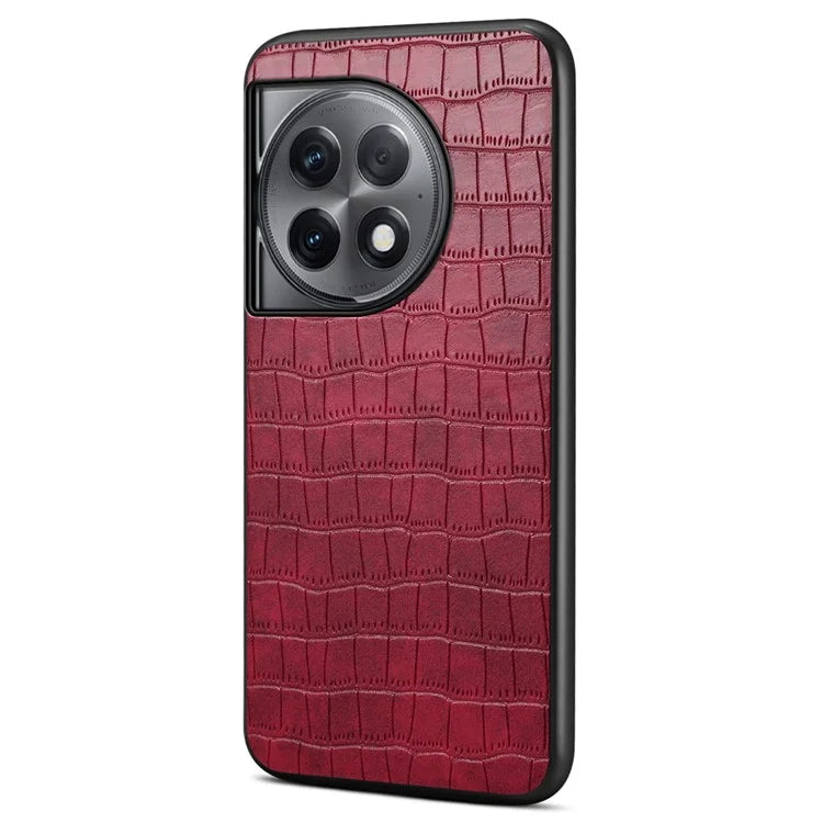 For OnePlus Ace 2 Pro 5G Case PU Leather+TPU+PC Protective Shell with Alligator Texture