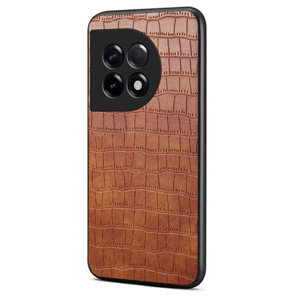 For OnePlus Ace 2 5G / 11R 5G Case Fully Wrapped Alligator Texture Back Phone Cover