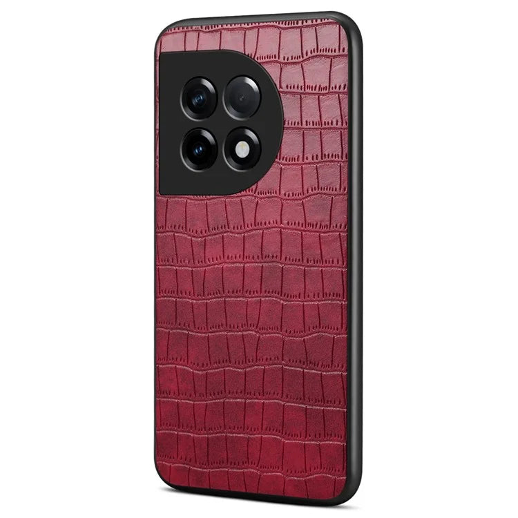 For OnePlus Ace 2 5G / 11R 5G Case Fully Wrapped Alligator Texture Back Phone Cover