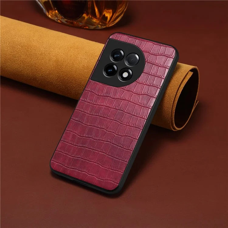 For OnePlus Ace 2 5G / 11R 5G Case Fully Wrapped Alligator Texture Back Phone Cover